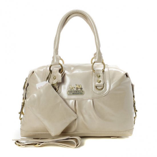 Coach Madison In Smooth Medium Ivory Satchels BLY | Coach Outlet Canada